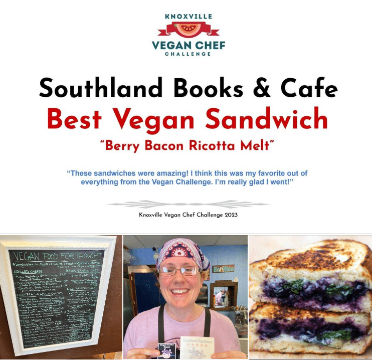 Southland Cafe winner of Best Vegan Sandwich in the Vegan Chef Challenge.